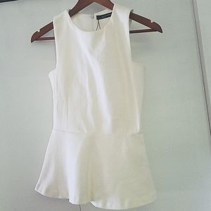 Xs Zara Woman 100% cotton peplum